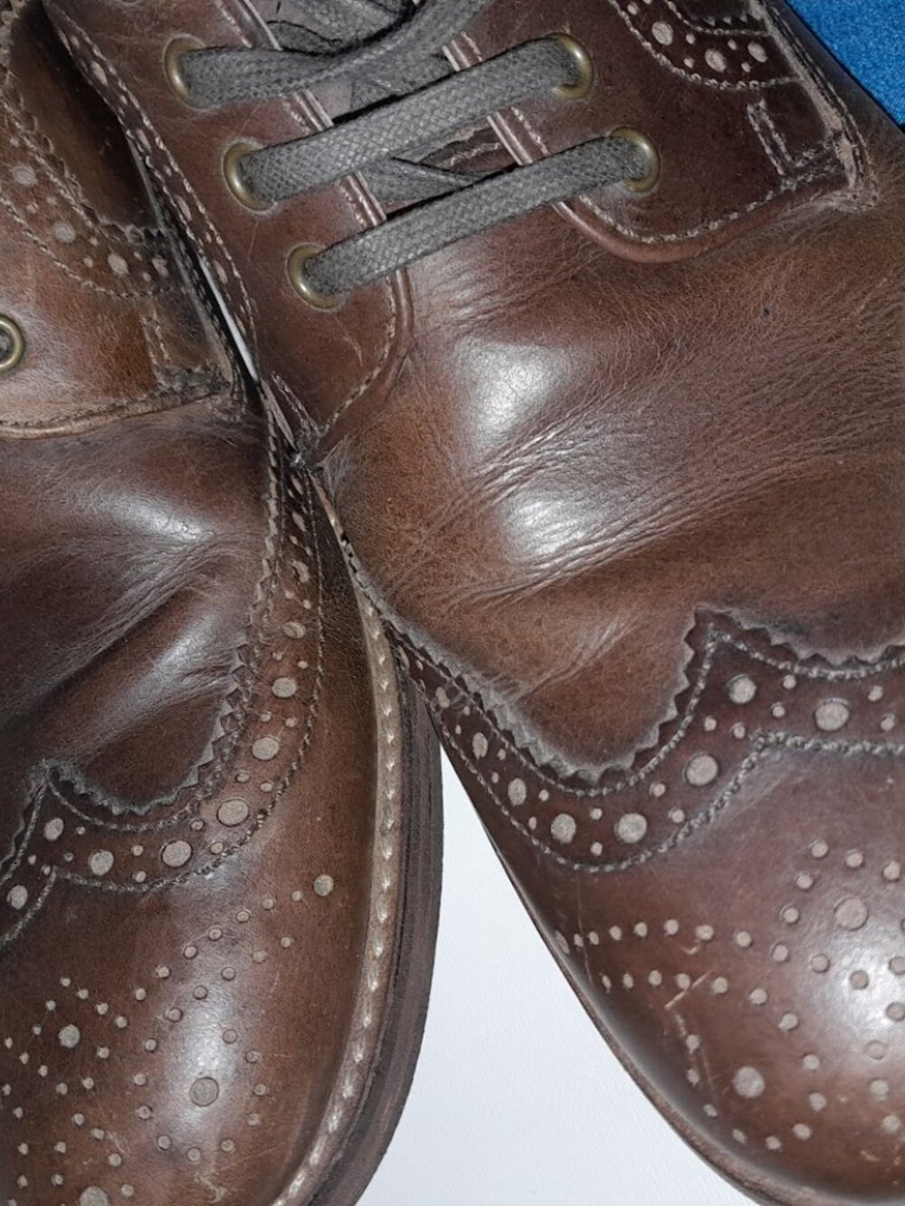 Mens Italian Handmade shoes Size 10 Dress shoes Buisness shoes Leather Wing tip